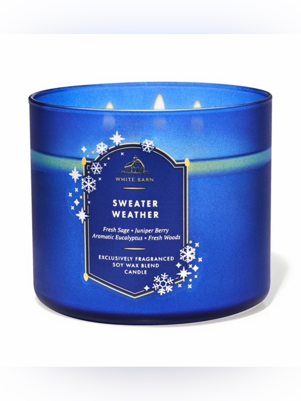 NWT Bath & Body Works “Sweater Weather” 3 Wick Candle
